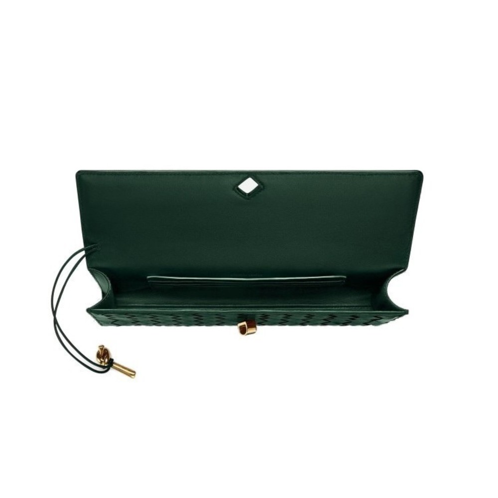 Bottega Veneta Andiamo Small Leather Top-Handle Clutch Bag - NWT - Picture 4 of 5